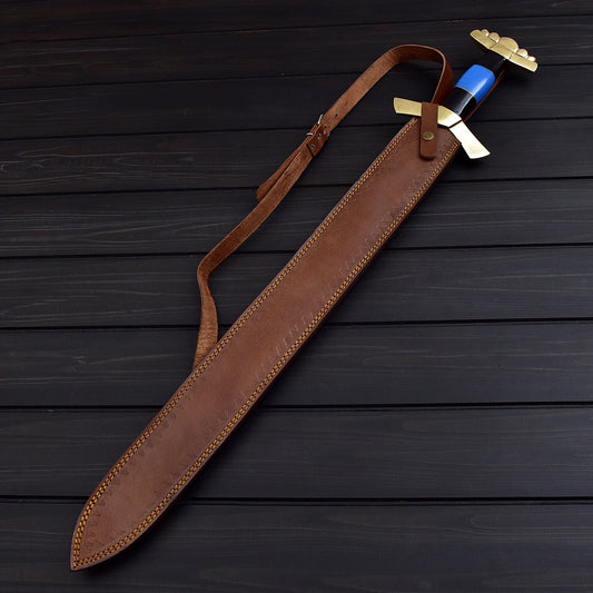 Valhalla Rising Viking Sword – Hand-Forged Damascus Steel Warrior Blade | Battle Ready Collectible