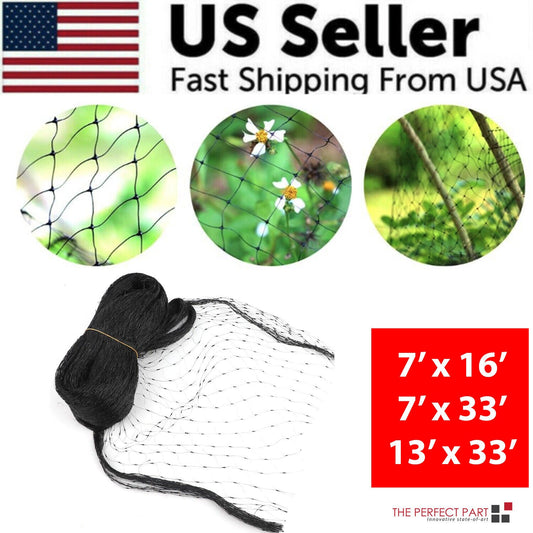 33FT Anti Bird Netting Pond Net Protection Tree Crops Plants Fruits