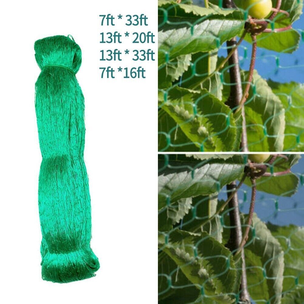 33FT Anti Bird Netting Pond Net Protection Tree Crops Plants Fruits