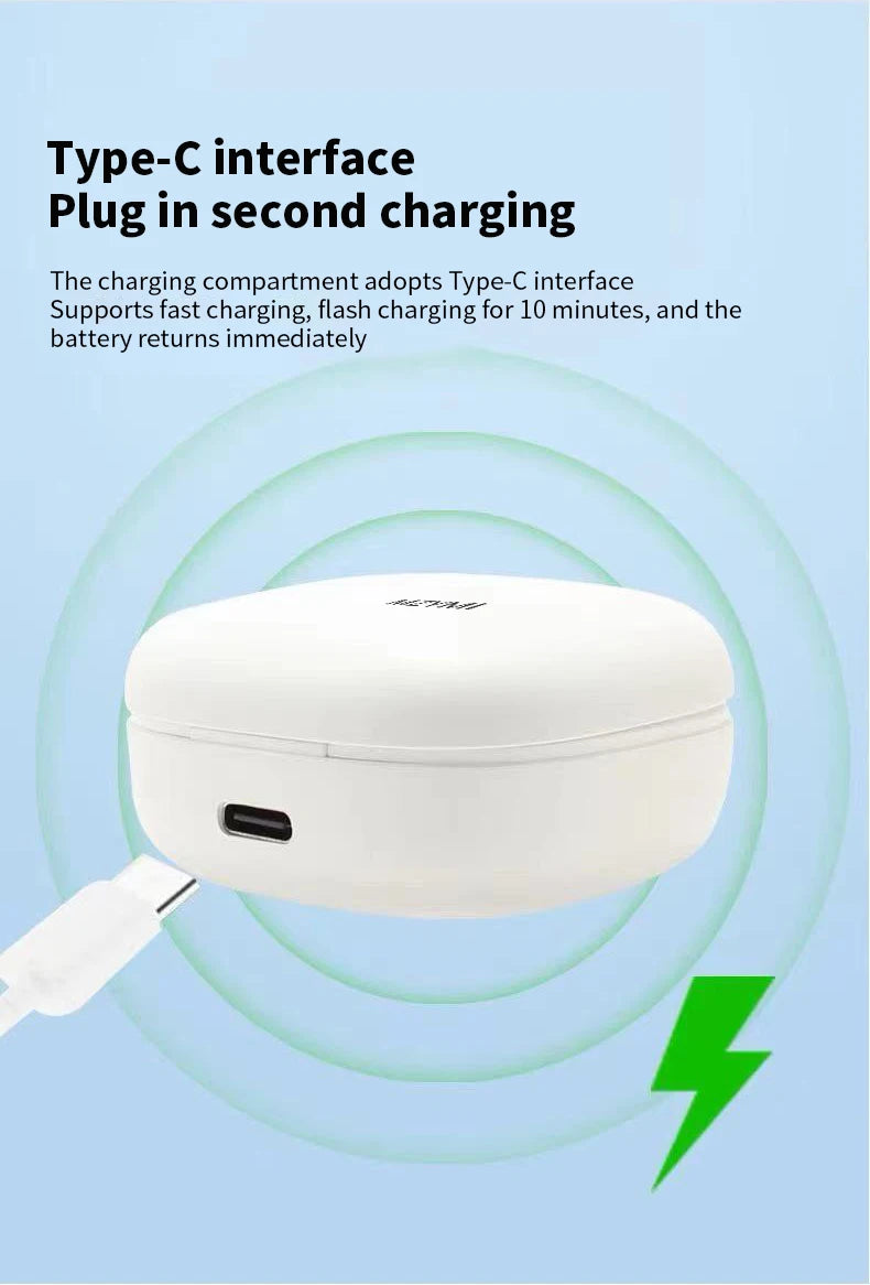 MZYMI ANC Wireless Headphone T73 TWS Bluetooth In Ear ENC Headset Touch Control Active Noise Cancelling Sport Earphone With Mic