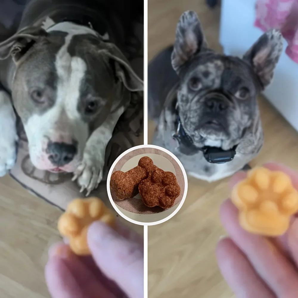 1pc Dog Food Silicone Mold 14 -grid Dog Bone Cat Paw Chocolate Mold Cake Baking Tool Ice Tray Pudding Jelly Mold