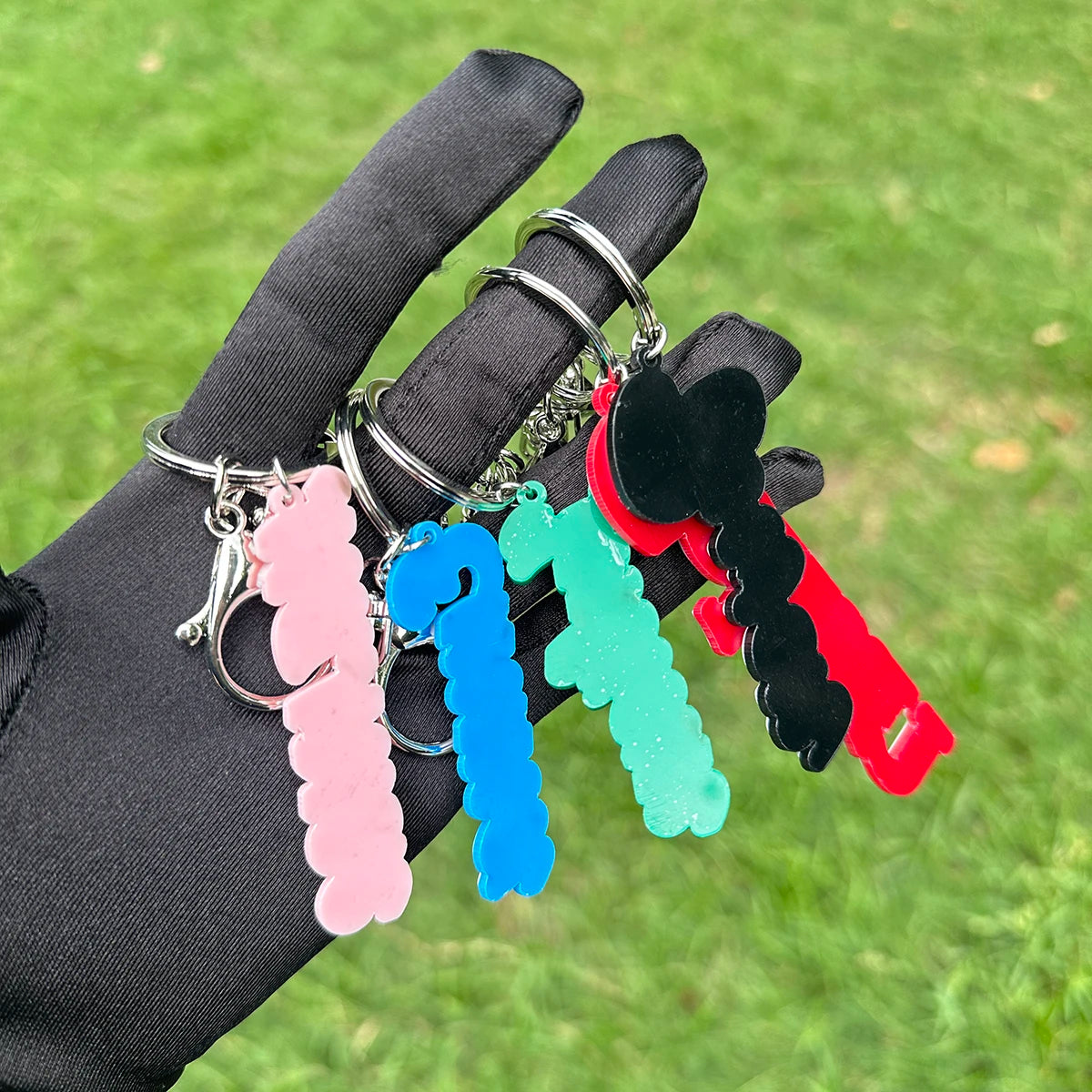 Wholesale Custom Backpack 3D Name Tag Keychain Acrylic Initial Key Chain Vertical Pendant Wedding Party Gift Favor Name Tag