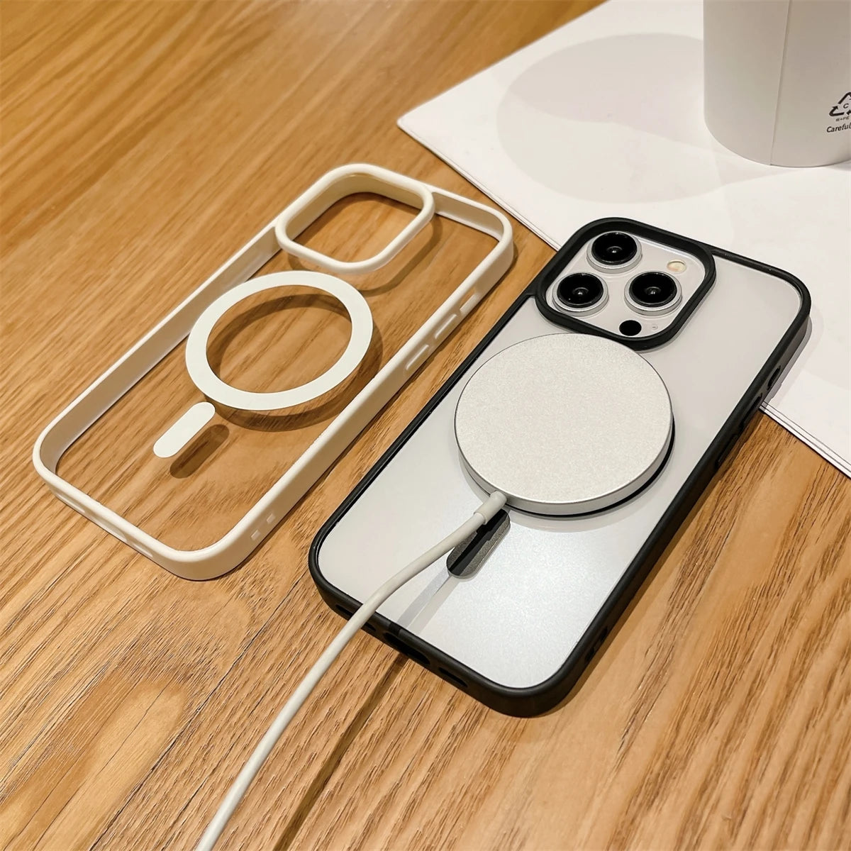 Luxury Shockproof Magsafe Wireless Charge Case for iPhone 17 16 Plus 15 14 13 12 11 Pro Max XR 17Air Clear Magnetic Bumper Cover