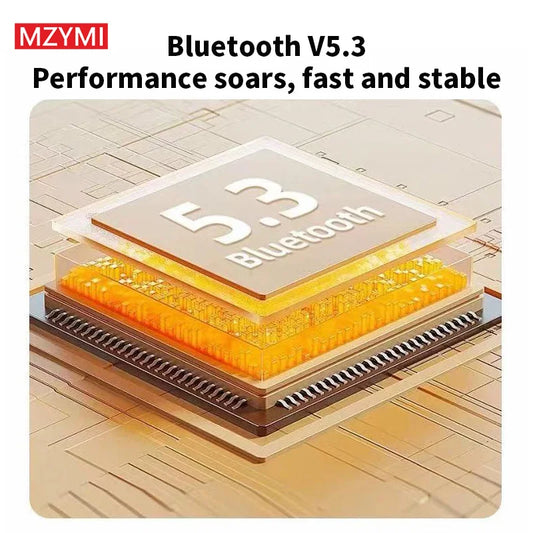 MZYMI ANC Wireless Headphone T73 TWS Bluetooth In Ear ENC Headset Touch Control Active Noise Cancelling Sport Earphone With Mic