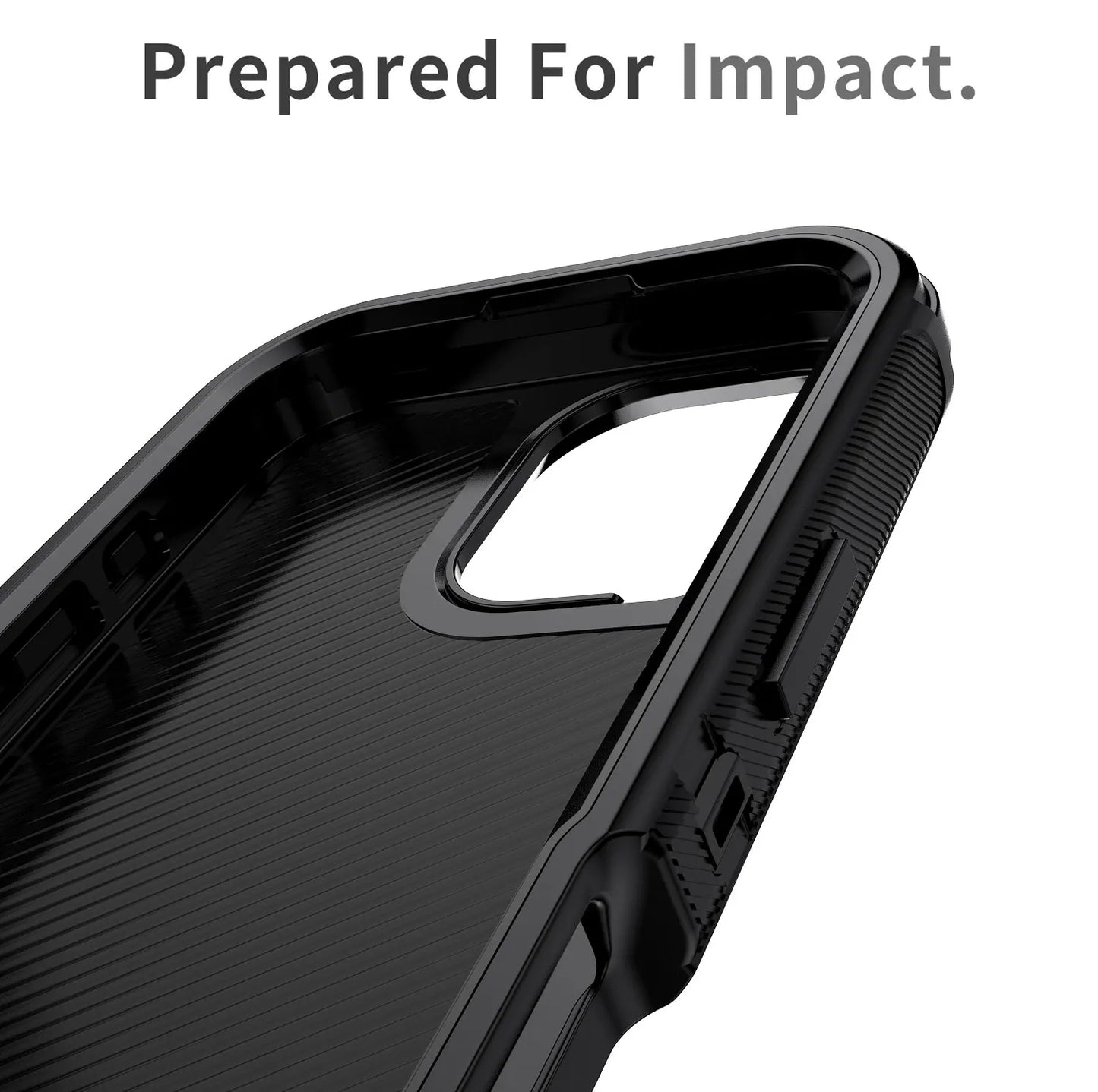 Black For iPhone 17/17 Air/17 Pro/17 Pro Max Case Heavy Duty Shockproof Hard Protective Rugged Hybrid 3-Layers Cover