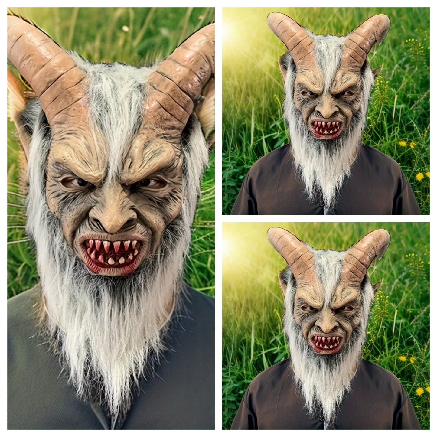 Dark Night Diablo Latex Mask, Realistic Face Mask, Halloween Christmas Party, Role Play, Bar Party Masks,   masquerade mask