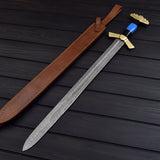 Valhalla Rising Viking Sword – Hand-Forged Damascus Steel Warrior Blade | Battle Ready Collectible