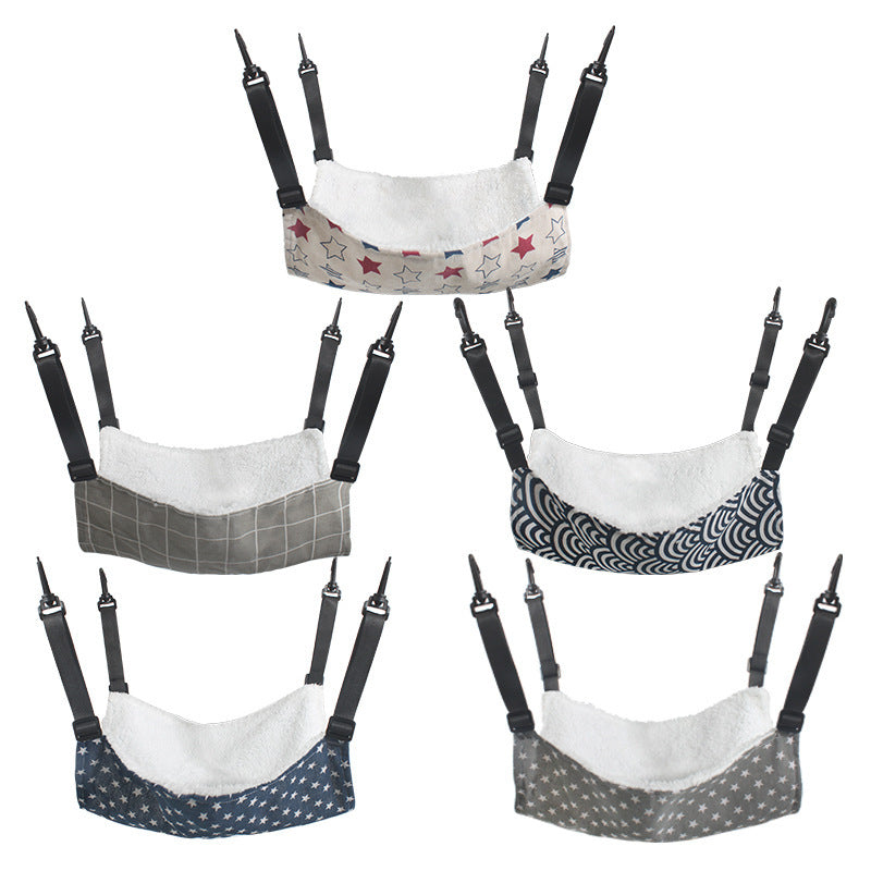 Lamb Fleece Cat Hanging Beds Pets Cage Hammock Bed For Kitten Hanging