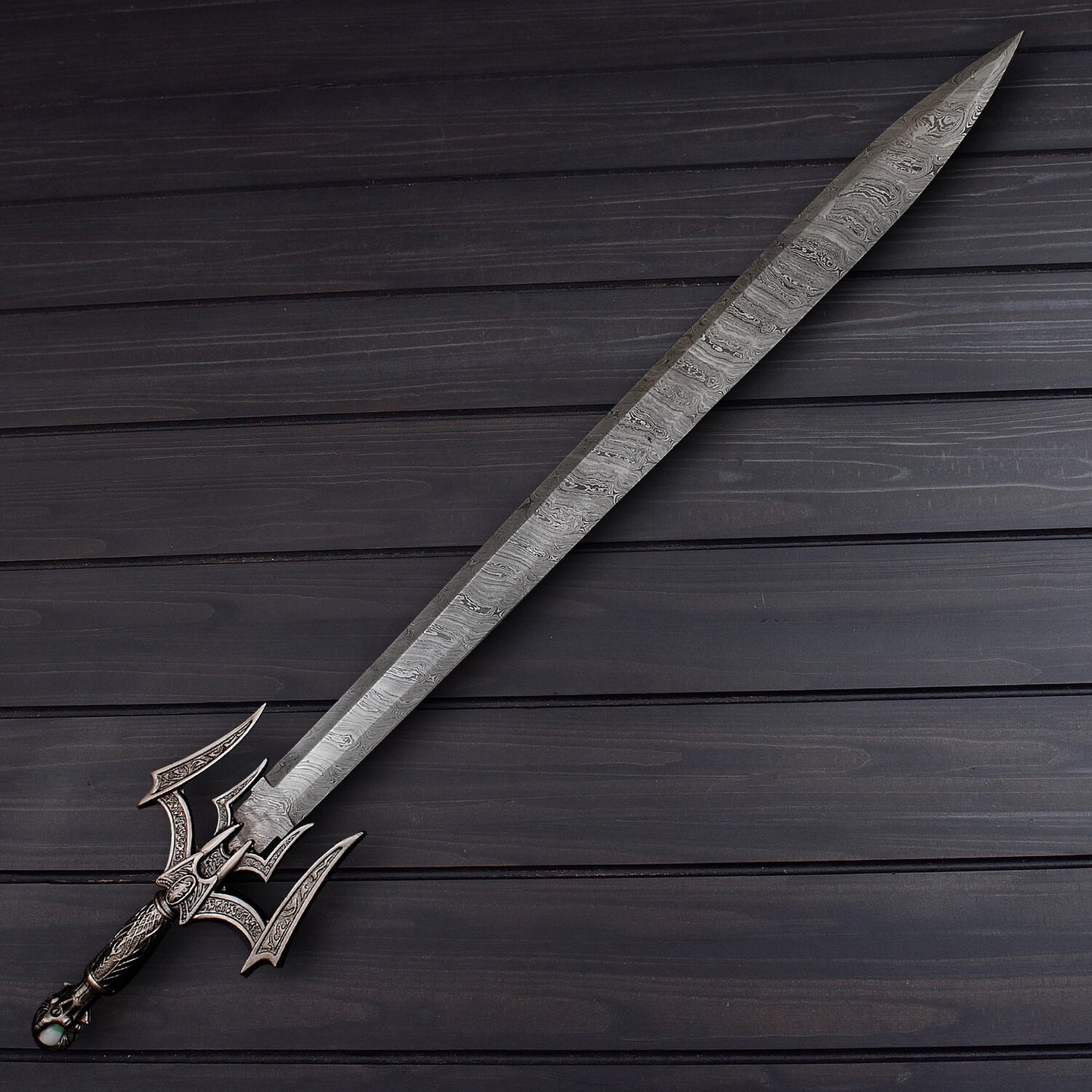 Luciendar Sword of Light – Legendary Damascus Steel Fantasy Sword | Viking Medieval Collectible Blade