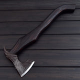 Black Forged Tomahawk – Handcrafted Battle Axe | Viking Throwing Axe | Survival & Tactical Tool USA