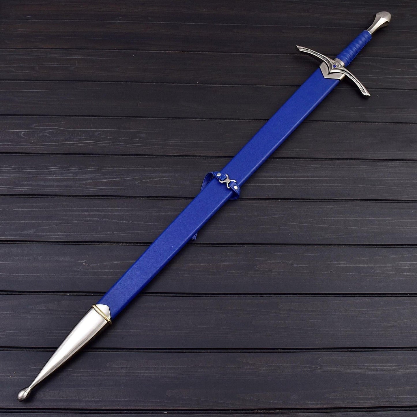Decorative Stainless Steel Double Edge Sword – 44 Display & Collector Piece