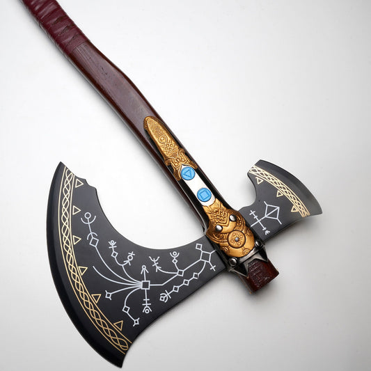 Ødger God of War Axe – Viking Battle Axe | Norse Mythology Collectible | Hand-Forged Warrior Weapon