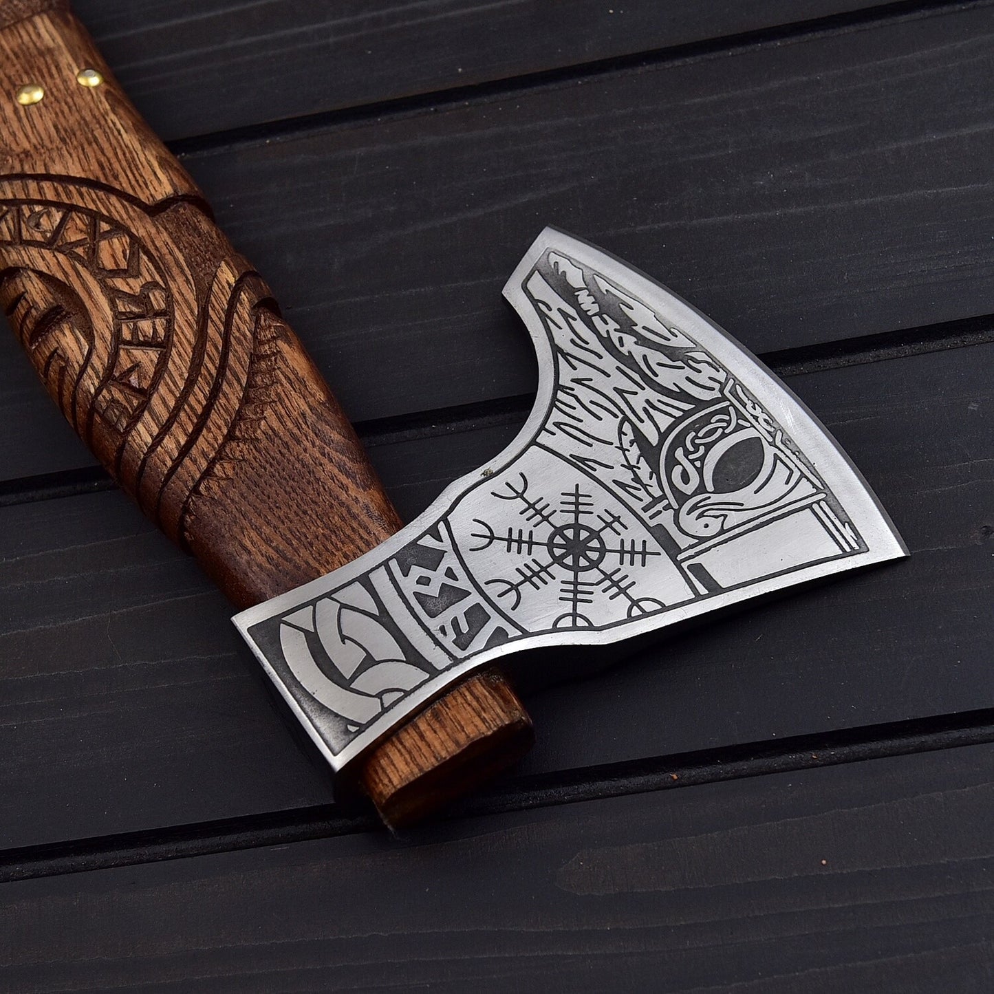 Forged High Carbon Steel Machete  20.5 Handmade Survival Blade w/ Ash Wood Handle & Leather Sheath  Ultimate Bush craft & Hunting Tool