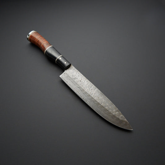 Premium Micarta & Leather French Chef Knife Unmatched Precision & Durability for Home Cooks and Professionals