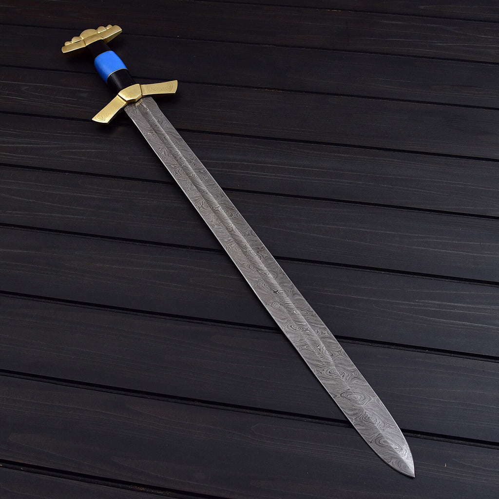 Valhalla Rising Viking Sword – Hand-Forged Damascus Steel Warrior Blade | Battle Ready Collectible