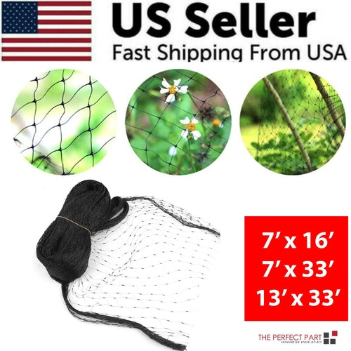 33FT Anti Bird Netting Pond Net Protection Tree Crops Plants Fruits