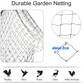33FT Anti Bird Netting Pond Net Protection Tree Crops Plants Fruits