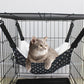 Lamb Fleece Cat Hanging Beds Pets Cage Hammock Bed For Kitten Hanging