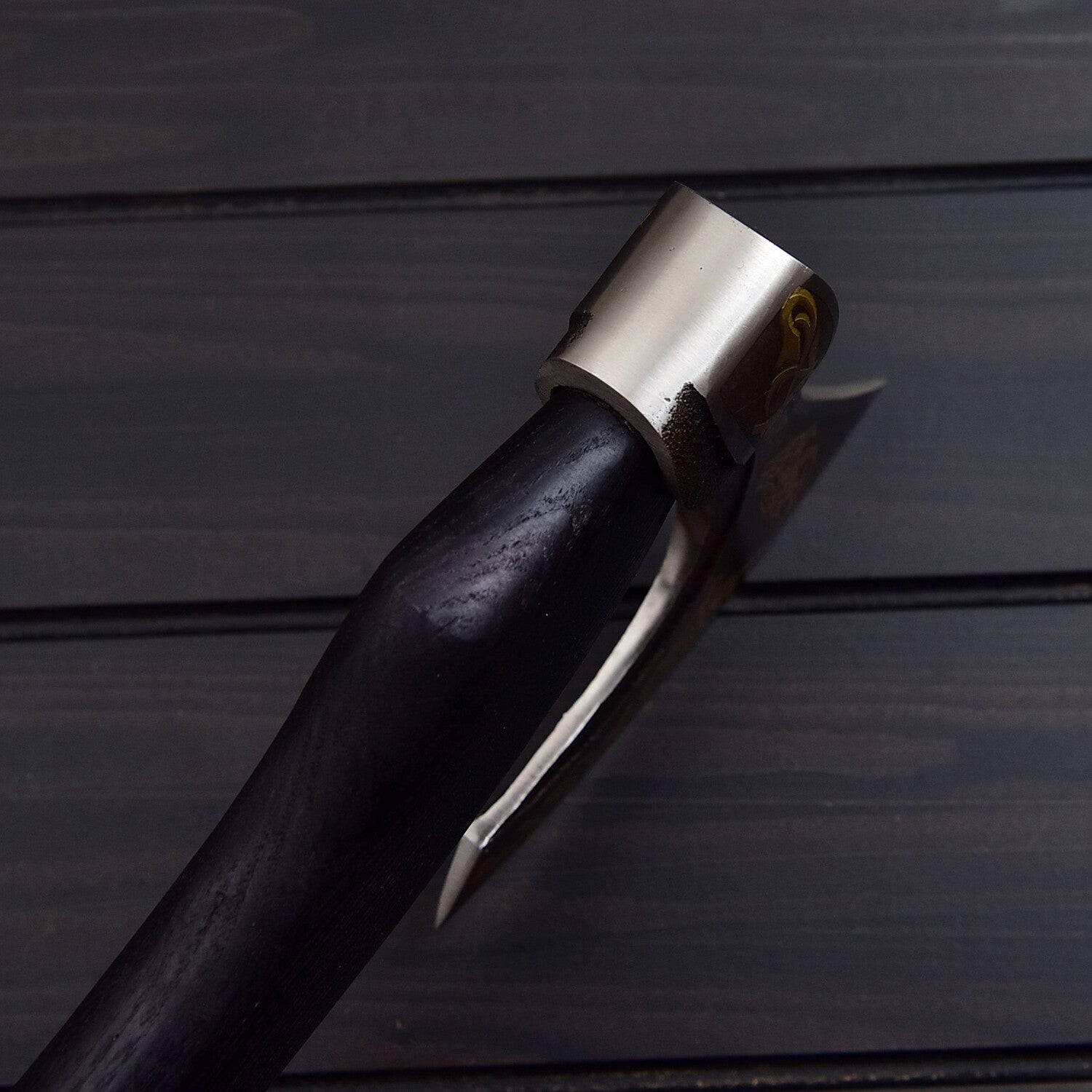 Golden Lion Damascus Tomahawk  Hand Forged Viking Axe  Collectible Battle Axe  Survival Camping & Display Weapon USA