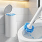 Hygienic Disposable Toilet Brush Set -Toilet Cleaning Kit with Storage Caddy&Replaceable Heads, Deep Cleaning Bathroom Accessory