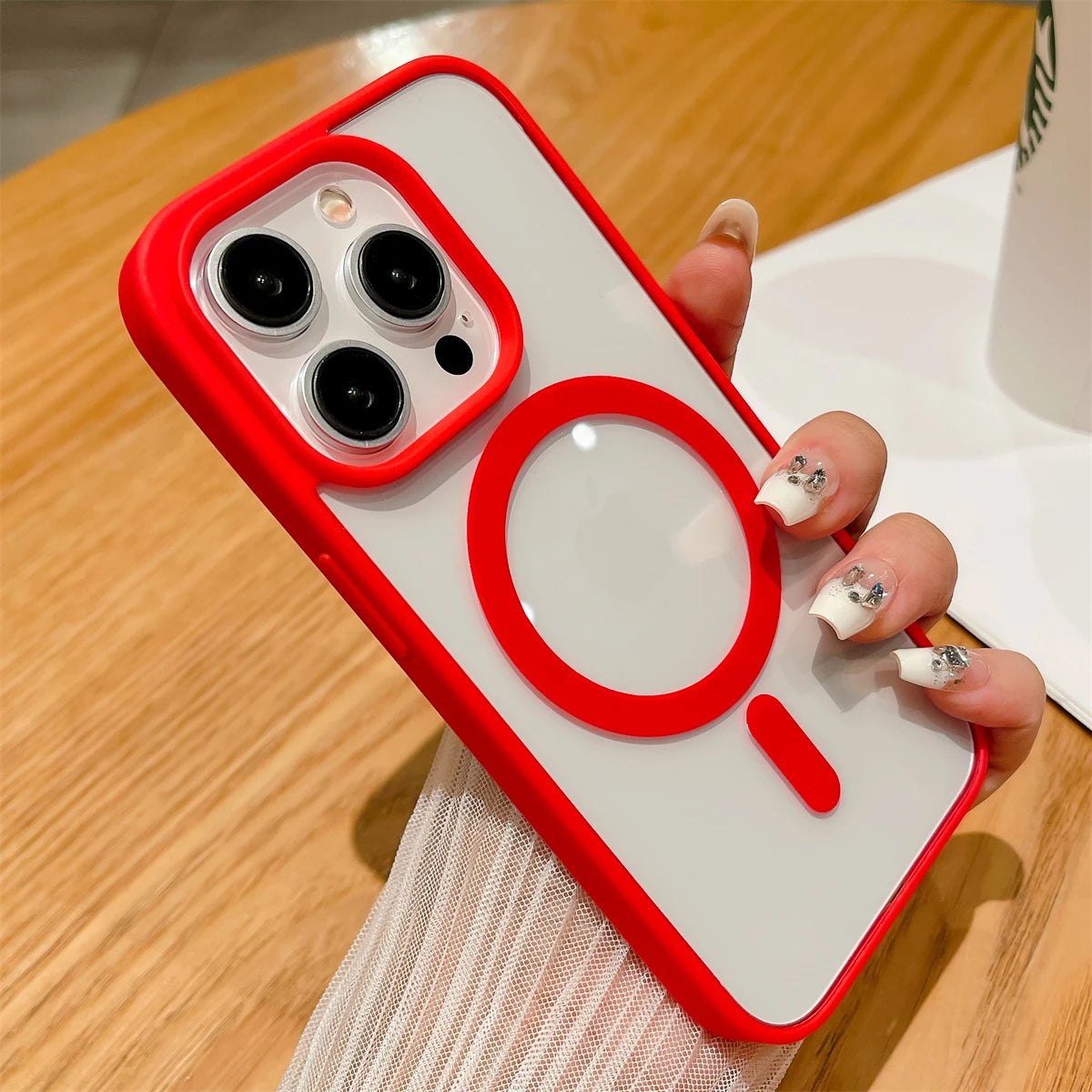 Luxury Shockproof Magsafe Wireless Charge Case for iPhone 17 16 Plus 15 14 13 12 11 Pro Max XR 17Air Clear Magnetic Bumper Cover