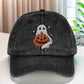 Halloween Pumpkin Face Baseball Hats for Men/Women Pumpkin Embroidery Baseball Caps for Outdoor Activities Like Hiking Fishing