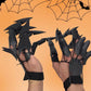 Halloween Articulated Fingers Easy To Put On And Unload 3D Printed Finger Extensions Scary Skeleton Hand Bone Claw For Halloween