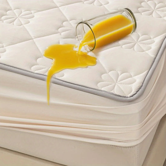1 pieceWaterproof Quilted Mattress Protector Cover, Deep Pockets, Soft Comfort Bedding for Bedroom/Guest Room