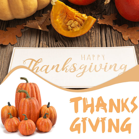 Fake Foam Pumpkins for Halloween decorations Realistic Artificial Pumpkin Ornaments set for Festival Party Decor ship from usa