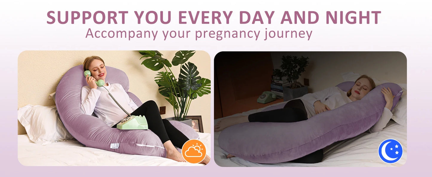 Pregnancy Pillows for Sleeping Large, Body Pillows for Adults, Valentine's Day Gifts