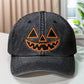 Halloween Pumpkin Face Baseball Hats for Men/Women Pumpkin Embroidery Baseball Caps for Outdoor Activities Like Hiking Fishing
