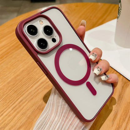 Luxury Shockproof Magsafe Wireless Charge Case for iPhone 17 16 Plus 15 14 13 12 11 Pro Max XR 17Air Clear Magnetic Bumper Cover