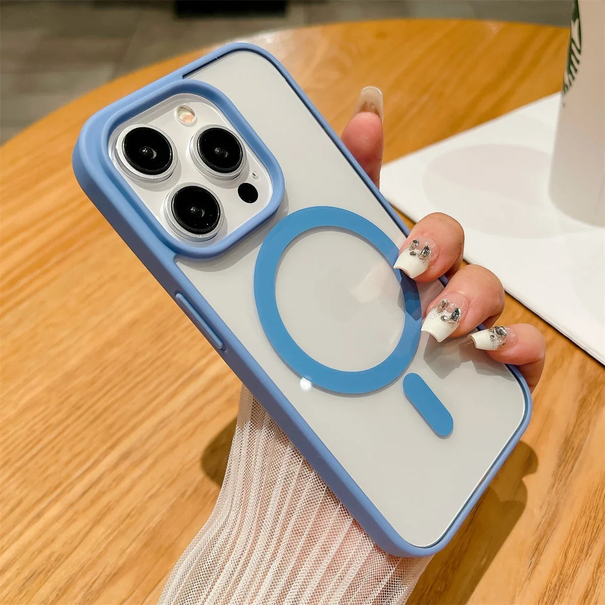 Luxury Shockproof Magsafe Wireless Charge Case for iPhone 17 16 Plus 15 14 13 12 11 Pro Max XR 17Air Clear Magnetic Bumper Cover