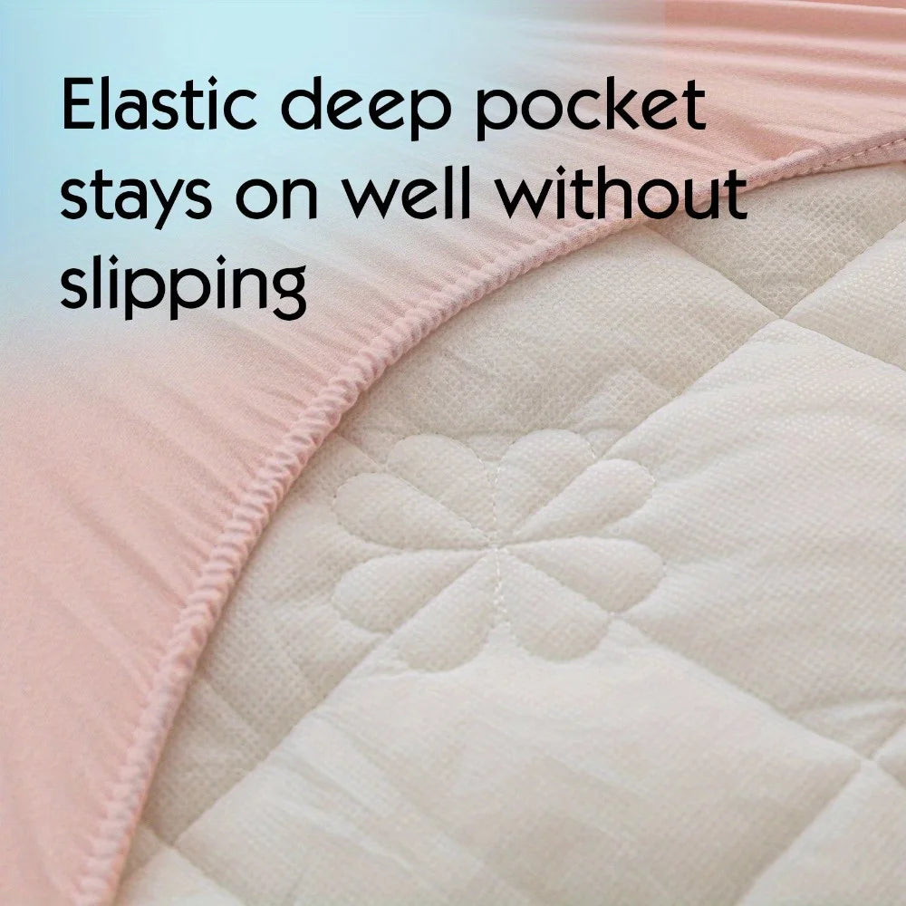 1 pieceWaterproof Quilted Mattress Protector Cover, Deep Pockets, Soft Comfort Bedding for Bedroom/Guest Room
