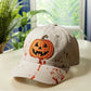 Halloween Pumpkin Face Baseball Hats for Men/Women Pumpkin Embroidery Baseball Caps for Outdoor Activities Like Hiking Fishing