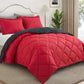 2/3pcs Reversible Comforter Bedding Set, Comforter Set Queen/King Size,For All Seasons, 1 Comforter And 1/2 Pillow Shams