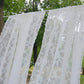 2 Panel White Lace Curtain Translucent Curtains Window Mosquito Net Fly Screen Curtain For Room Door Privacy Curtain 150x200cm