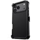 Black For iPhone 17/17 Air/17 Pro/17 Pro Max Case Heavy Duty Shockproof Protective Hard Rugged Hybrid 3-Layers Cover With Clip