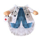 Pet Halloween Costume Funny Dog Cat Doctor Costume Pet Doctor Clothing Funny Cosplay Clothes Dress Apparel Outfit Uniform