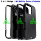 Black For iPhone 17/17 Air/17 Pro/17 Pro Max Case Heavy Duty Shockproof Hard Protective Rugged Hybrid 3-Layers Cover