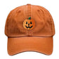 Halloween Pumpkin Face Baseball Hats for Men/Women Pumpkin Embroidery Baseball Caps for Outdoor Activities Like Hiking Fishing