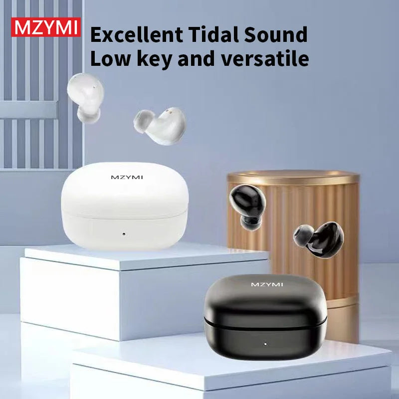 MZYMI ANC Wireless Headphone T73 TWS Bluetooth In Ear ENC Headset Touch Control Active Noise Cancelling Sport Earphone With Mic