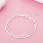 Charm 925 Sterling silver classic double chain bracelets for women fashion original party wedding Accessories Jewelry gifts