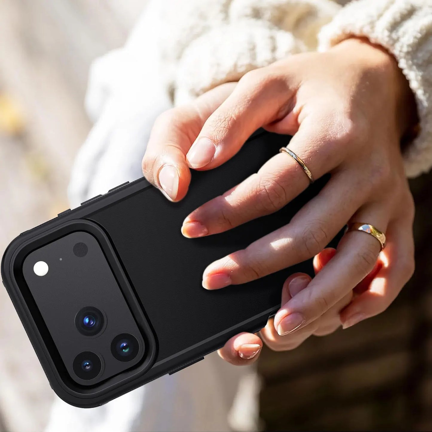 Black For iPhone 17/17 Air/17 Pro/17 Pro Max Case Heavy Duty Shockproof Hard Protective Rugged Hybrid 3-Layers Cover