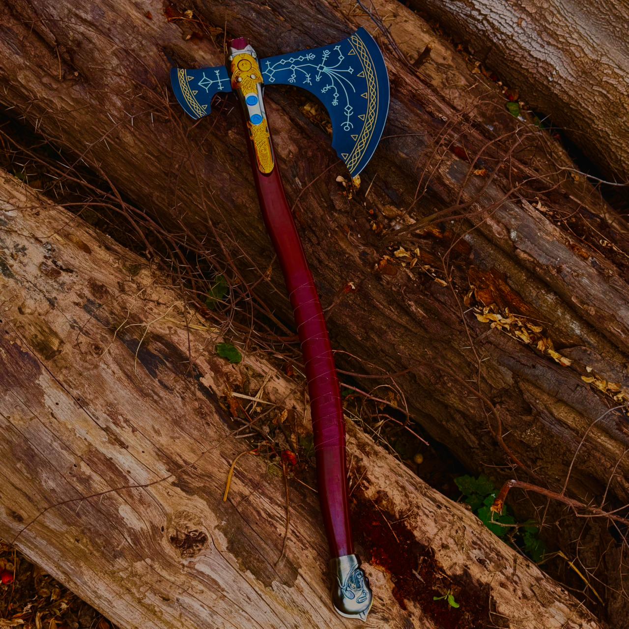 God Of War Axe - Scale God of War Prop with Runic Detailing