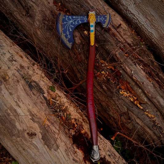 God Of War Axe - Scale God of War Prop with Runic Detailing