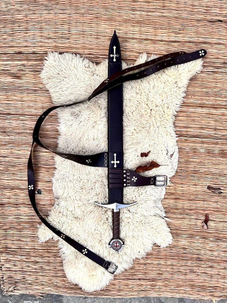 Accolade Sword of the Knights Templar Replica Medieval Crusader Sword Templar Collectible Sword Decorative Knight Sword Gift Boyfriend Gift