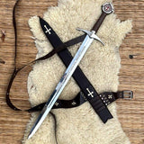 Accolade Sword of the Knights Templar Replica Medieval Crusader Sword Templar Collectible Sword Decorative Knight Sword Gift Boyfriend Gift