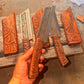 Handcrafted Nordic-Inspired Artisan Display Piece – 12 Overall Length Engraved Wood Handle