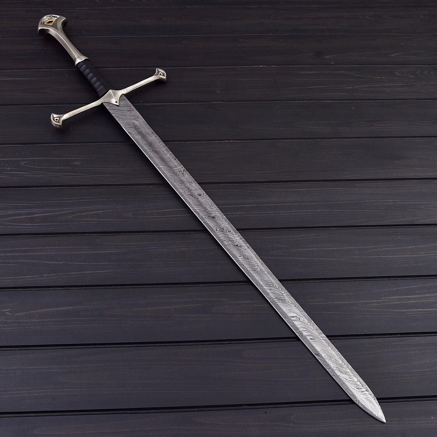 Epic Damascus Narsal Sword  Hand Forged Viking Style Blade  Ultimate Collectible for Warriors & History Lovers
